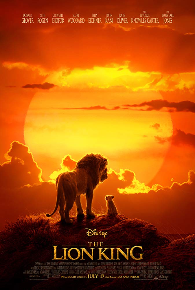 The Lion King 2019 live action movie cover